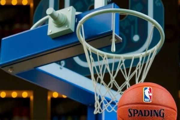 中放NBA录像，篮球盛宴的呈现与传播