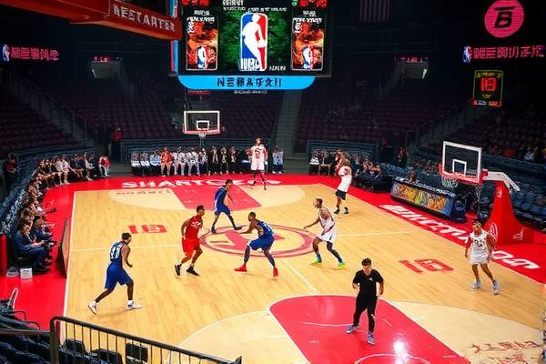 NBA赛场精彩瞬间，火箭与勇士的激烈对决录像回顾