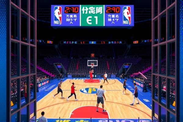 NBA直播录像中的詹姆斯，篮球巨星的风采